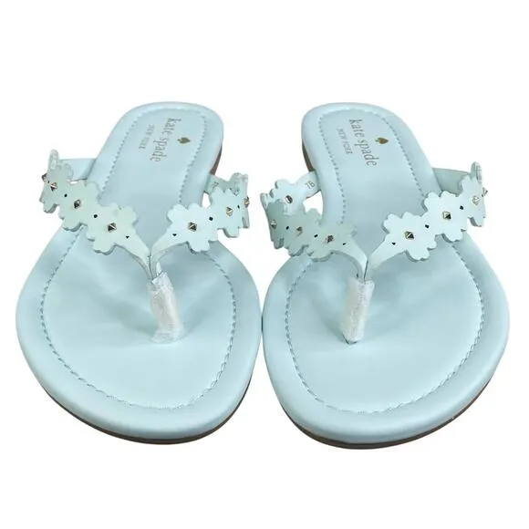 NWT Kate Spade Women’s Daisy Strap Light Blue Thong Sandal Size US 7