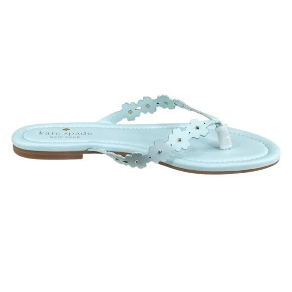 NWT Kate Spade Women’s Daisy Strap Light Blue Thong Sandal Size US 7