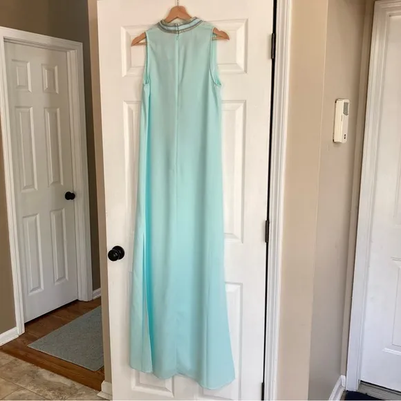 NWT Lilly Pulitzer Jane Embroided Maxi Dress in Whisper Blue, Size 4