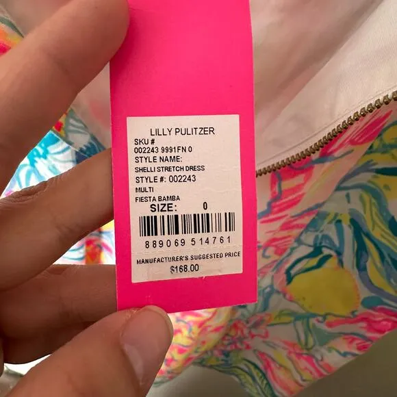NWT Lilly Pulitzer Shelli Stretch Dress in Fiesta Bamba