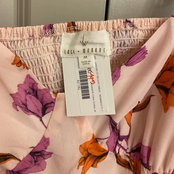NWT LOST   WANDER GARDEN OF DELIGHT MINI DRESS