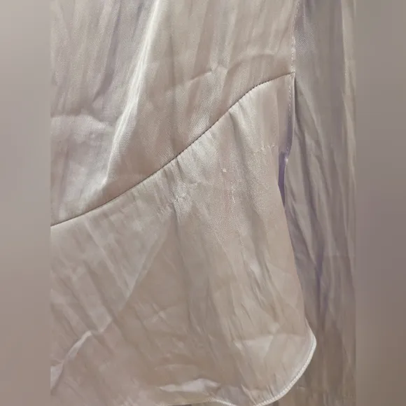 NWT MAJE LONG FLUID SATINY DRESS IN PARMA VIOLET