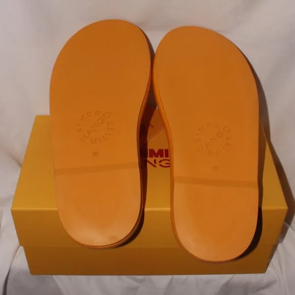 NWT Mango x Simon Miller Leather Platform Sandals Size 7.5