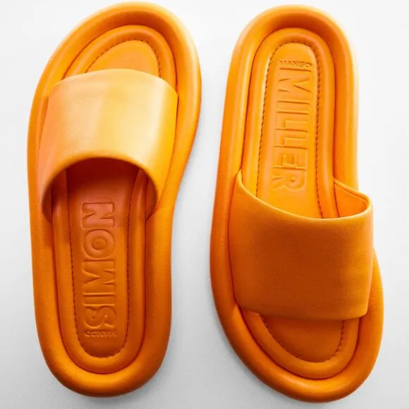 NWT Mango x Simon Miller Leather Platform Sandals Size 7.5