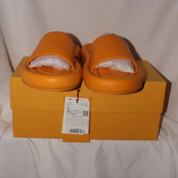 NWT Mango x Simon Miller Leather Platform Sandals Size 7.5