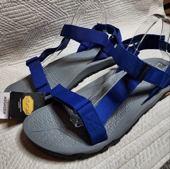 NWT Merrell Breakwater Strap Sandals - Men's Size 12. Blue/Grey.