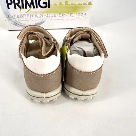NWT Primigi Baby Toddler Anti Shock Closed Toe Sandals Taupe Size 8.5 Unisex