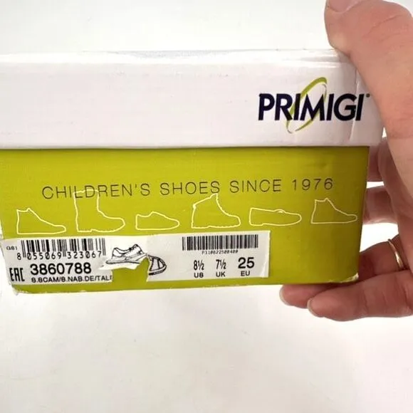 NWT Primigi Baby Toddler Anti Shock Closed Toe Sandals Taupe Size 8.5 Unisex