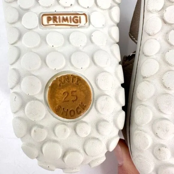 NWT Primigi Baby Toddler Anti Shock Closed Toe Sandals Taupe Size 8.5 Unisex
