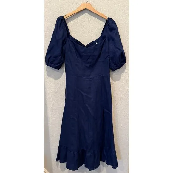 NWT Reformation Belgium Linen Maxi Dress Size 6