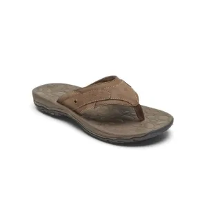 NWT ROCKPORT Mens Brown Lightweight Hayes Toe Slip On Thong Sandals 10.5 M