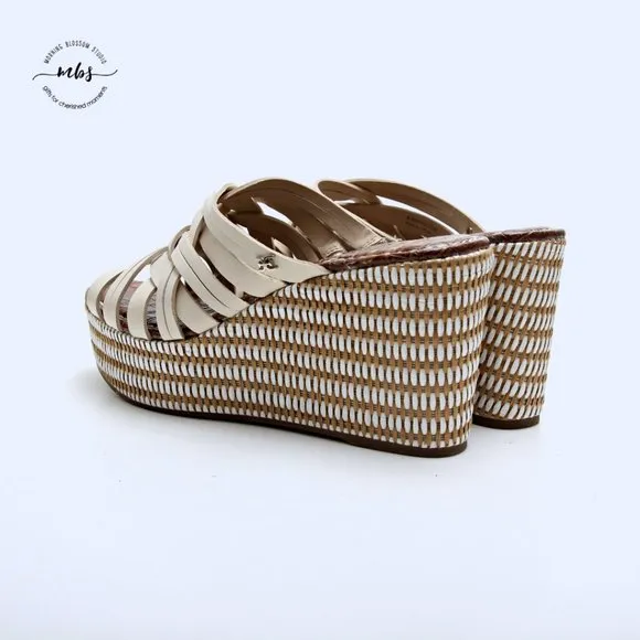 NWT Sam Edelman Devon Strappy Platform Wedge Sandals