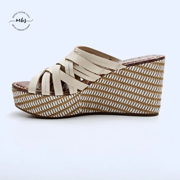 NWT Sam Edelman Devon Strappy Platform Wedge Sandals