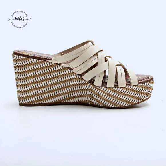 NWT Sam Edelman Devon Strappy Platform Wedge Sandals