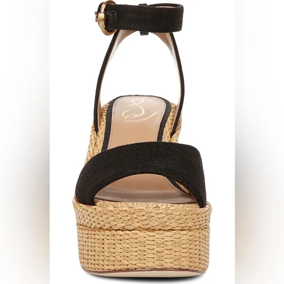 NWT Sam Edelman Immie Ankle Strap Platform Wedge Sandals Sz 9,5