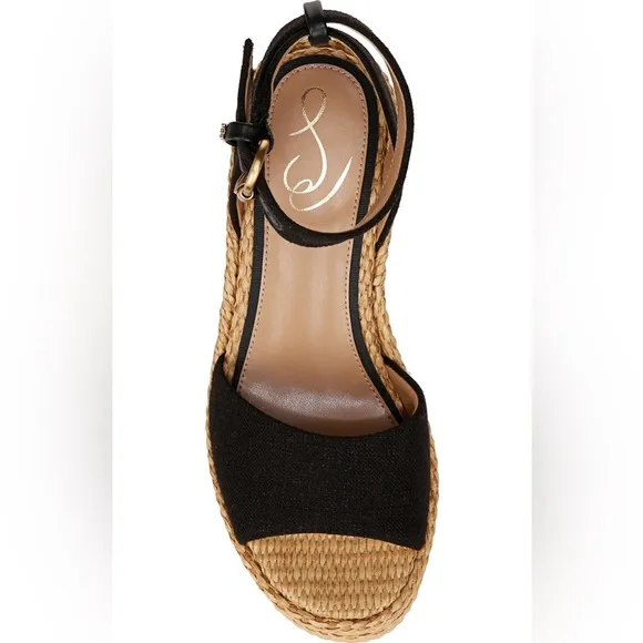 NWT Sam Edelman Immie Ankle Strap Platform Wedge Sandals Sz 9,5
