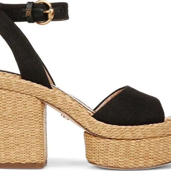 NWT Sam Edelman Immie Ankle Strap Platform Wedge Sandals Sz 9,5