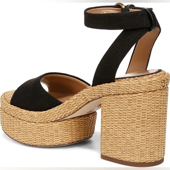 NWT Sam Edelman Immie Ankle Strap Platform Wedge Sandals Sz 9,5