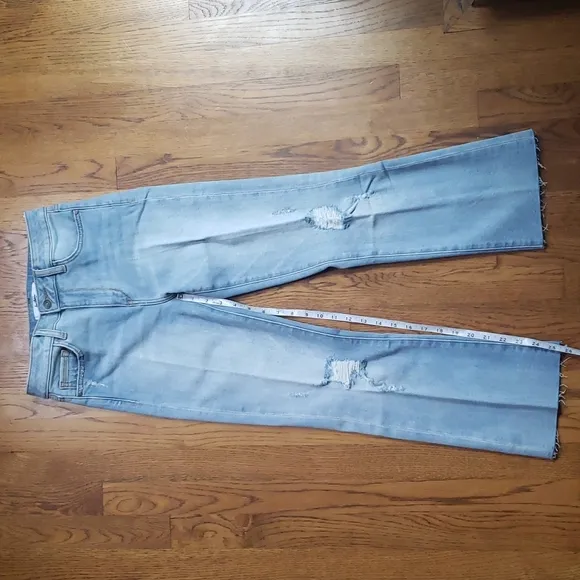 NWT Sam Edelman JENA The Stiletto High Rise Crop Boot Blue Jeans Size 28
