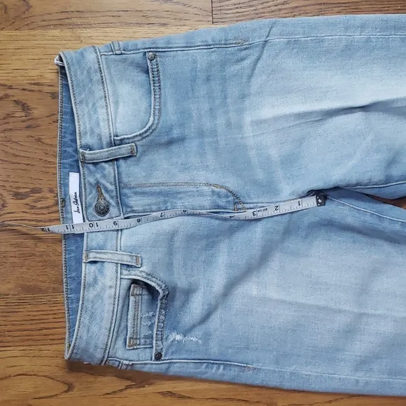 NWT Sam Edelman JENA The Stiletto High Rise Crop Boot Blue Jeans Size 28