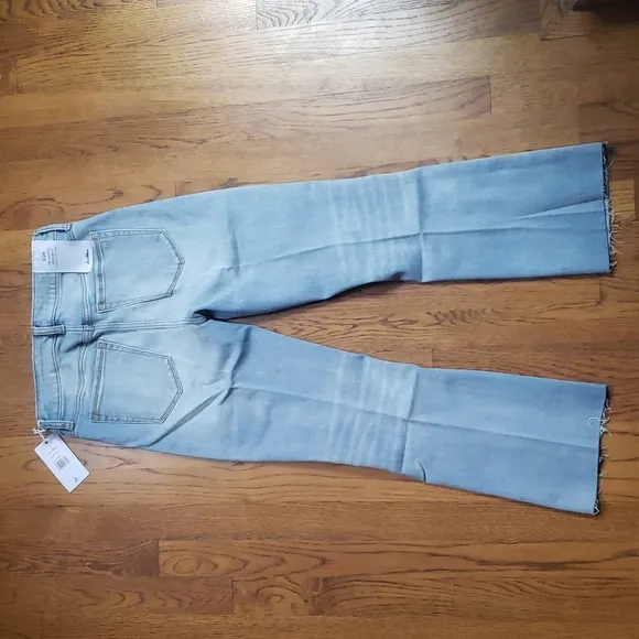 NWT Sam Edelman JENA The Stiletto High Rise Crop Boot Blue Jeans Size 28