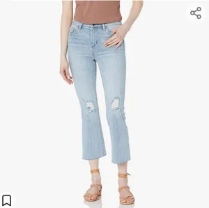 NWT Sam Edelman JENA The Stiletto High Rise Crop Boot Blue Jeans Size 28