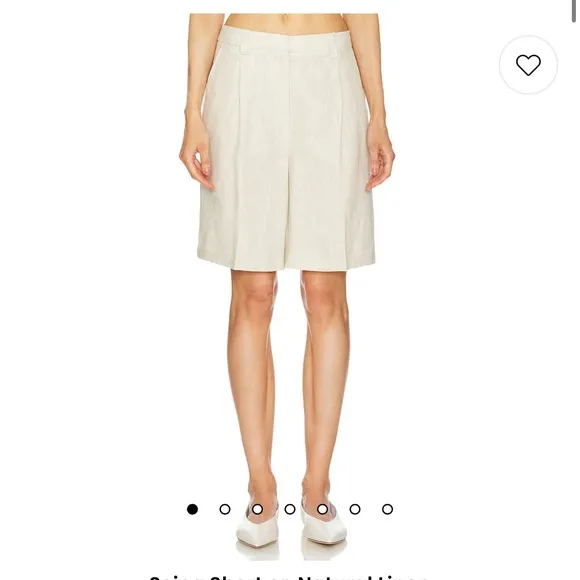 NWT Seina Short in Natural Linen