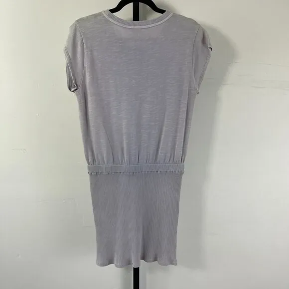 NWT Splendid Women's Twilight Grey Cap Sleeve Mini Ankle Dress Size Medium