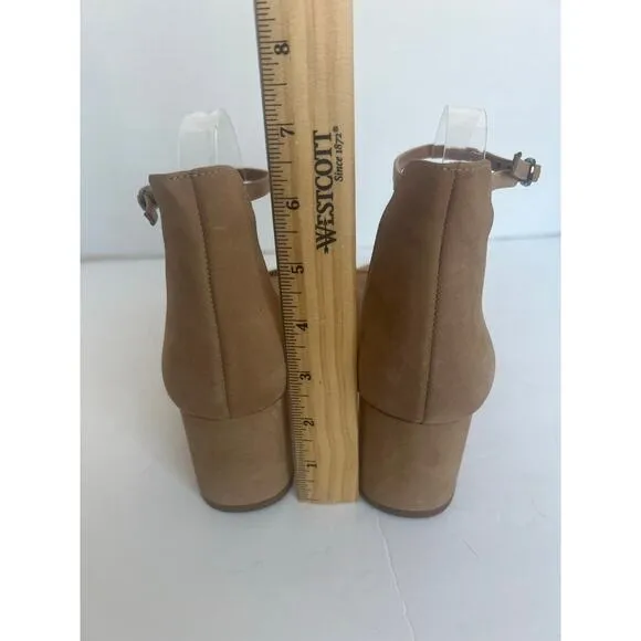 NWT Steve Madden Irenee Tan Leather Ankle Straps Low Heel Sandals Sz 11