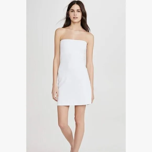 NWT Susana Monaco White Core Strapless Tube Minidress - Size: Large