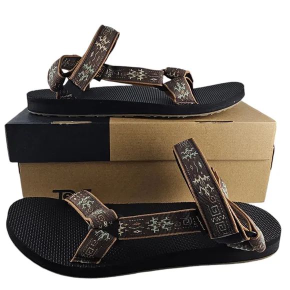 NWT Teva Sandals Men's Size 13 Original Universal Gecko Bracken Brown Adjustable