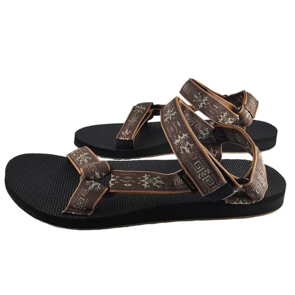 NWT Teva Sandals Men's Size 13 Original Universal Gecko Bracken Brown Adjustable