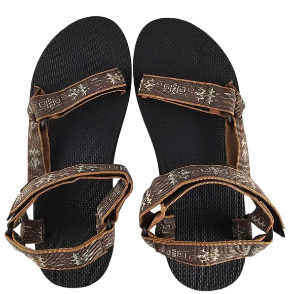 NWT Teva Sandals Men's Size 13 Original Universal Gecko Bracken Brown Adjustable
