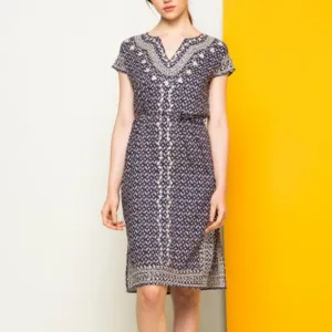 NWT THML Black Embroidered Dress