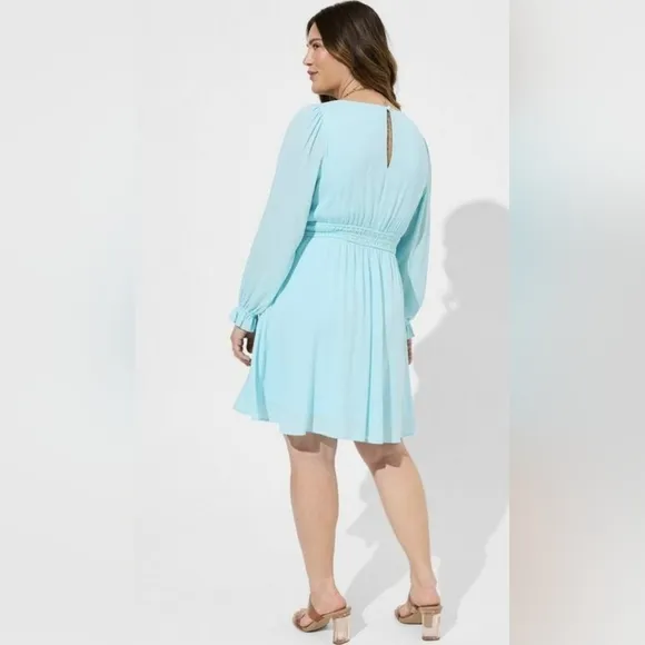 NWT Torrid Mini Wash Gauze Wide Waist Skater Dress Size 4X / 26