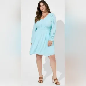 NWT Torrid Mini Wash Gauze Wide Waist Skater Dress Size 4X / 26