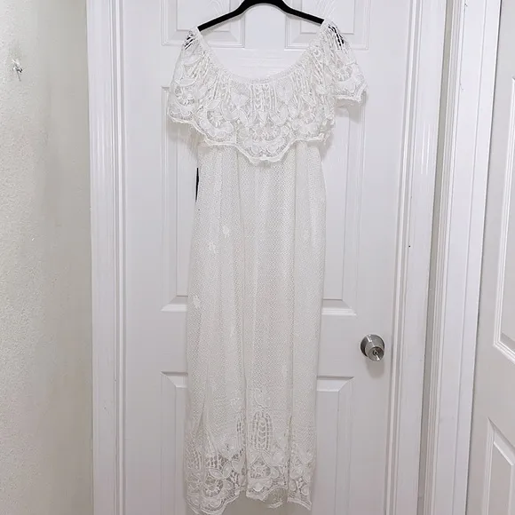 NWT Tuckernuck White Lace Avalon Maxi Dress