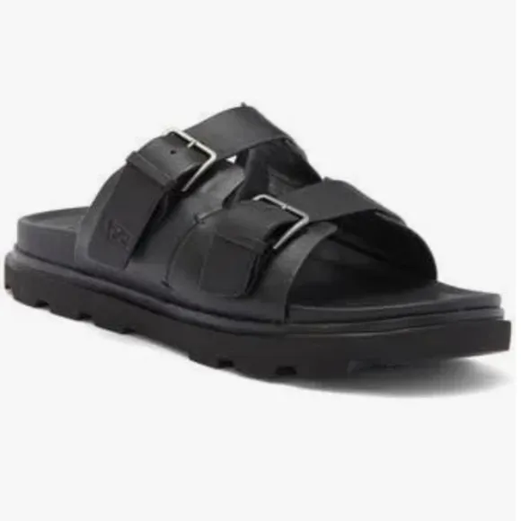 🔥NWT🔥 UGG Men's Capitola Buckle Leather Sandals - Black -Size 13