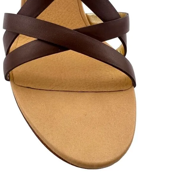 NWT Dsquared2 Women’s Brown Leather Stiletto Heel Sandals US 8 | Made in Italy