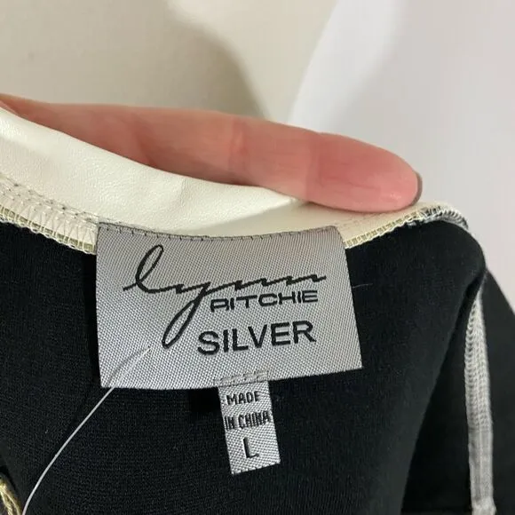 NWT Lynn Ritchie Silver Sleeveless Dress