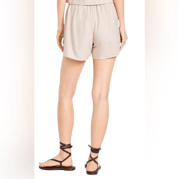 NWTS💓GAP OLD NAVY L💓 LINEN TOP AND MINI SKORT BUNDLE SQUARE NECK WRAP SKIRT SET