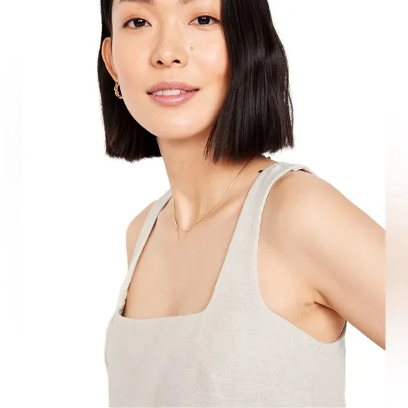 NWTS💓GAP OLD NAVY L💓 LINEN TOP AND MINI SKORT BUNDLE SQUARE NECK WRAP SKIRT SET