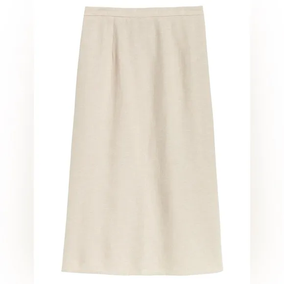 NWTS💓GAP OLD NAVY XL💓LINEN BUTTON BACK TOP WITH MIDI SKIRT BUNDLE SIDE SLIT