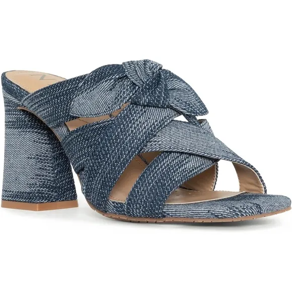 NYDJ Women's Loreri Denim platform sandals..size 6.5..(NWT)