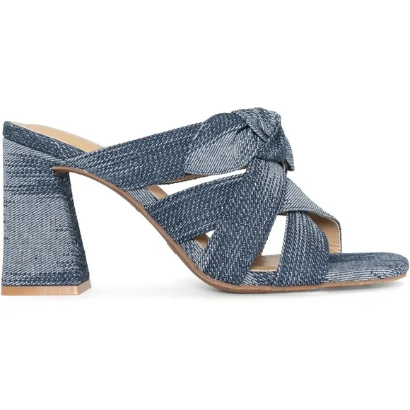 NYDJ Women's Loreri Denim platform sandals..size 6.5..(NWT)