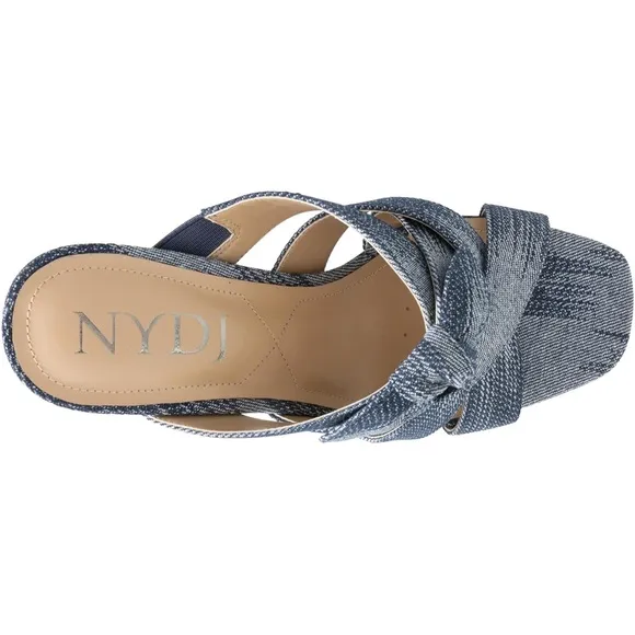 NYDJ Women's Loreri Denim platform sandals..size 6.5..(NWT)