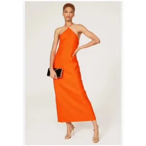 Obando Collective Satin A line Cross Neck Gown SZ 4