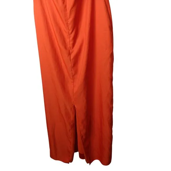 Obando Collective Satin A line Cross Neck Gown SZ 4
