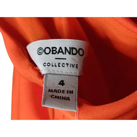 Obando Collective Satin A line Cross Neck Gown SZ 4