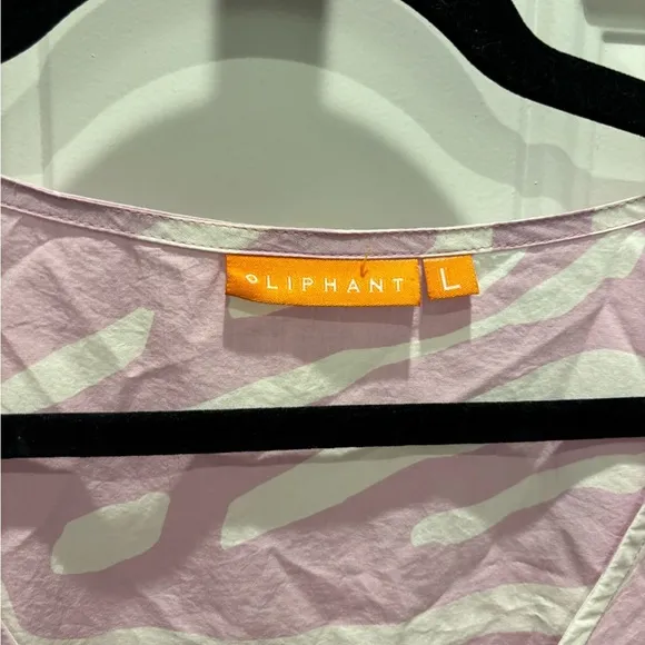 Oliphant Zebra Lilac Flirty V-Neck Dress